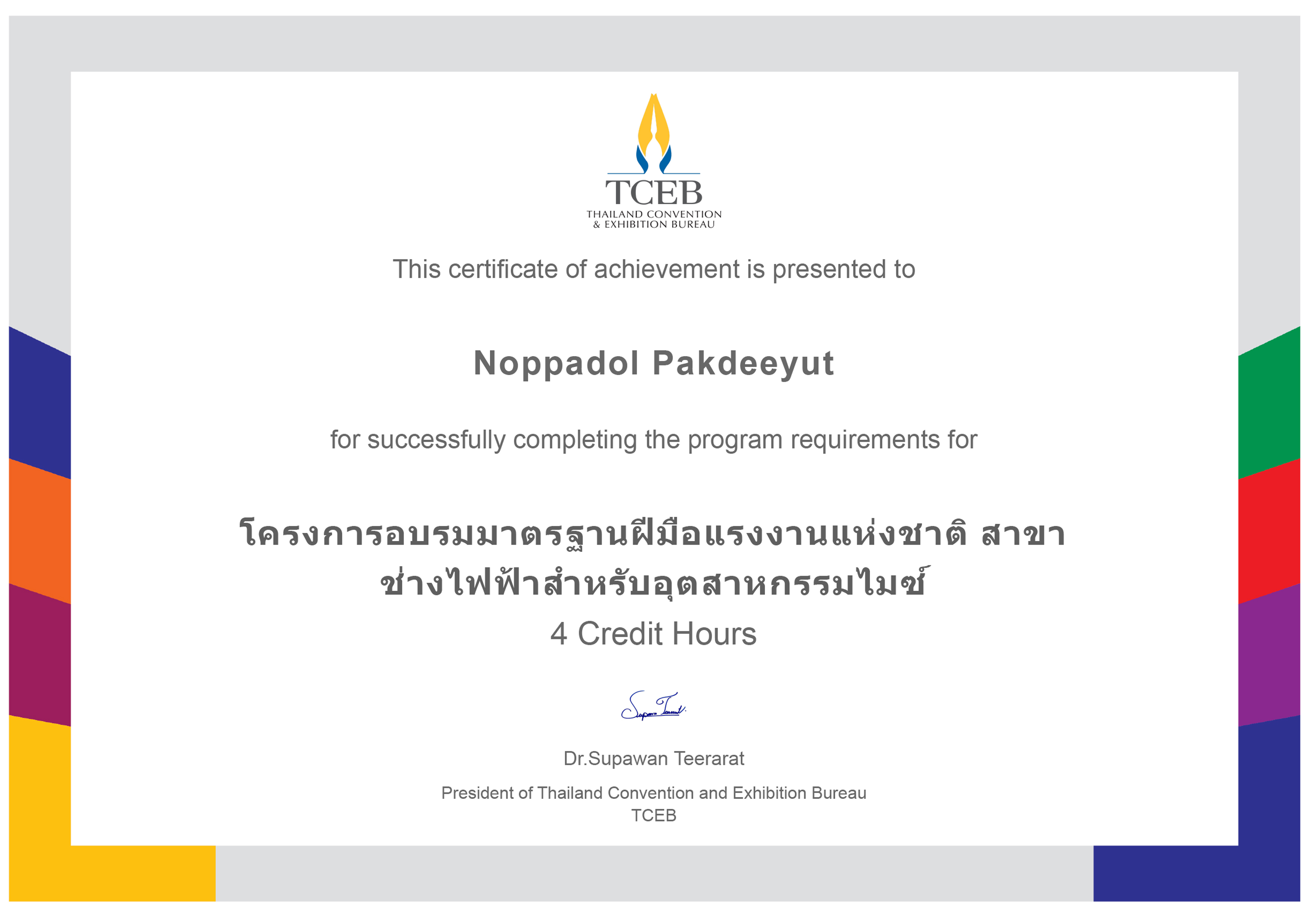 ใบอนุญาต/ใบรับรอง 2